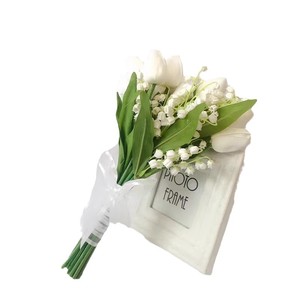 Ramo de flores artificiales de lirio del valle, 6 tallos, decoración de boda de alta simulación, decoración del hogar, accesorio para fotografía - Product Image 5