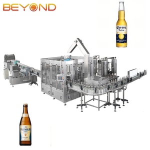 Equipo de Línea de Llenado y Tapado de Botellas de Vidrio para Cerveza, Totalmente Automático, 2000 BPH, 330 ml, Alta Eficiencia, para Producción en Cervecerías - Product Image 1