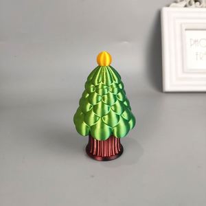 Ornement de sapin de Noël rétractable en verre imprimé en 3D, cadeau de Noël créatif, jouet tendance - Product Image 5