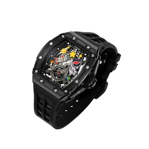 Reloj Mecánico de Lujo Original con Esqueleto para Hombre, con Logotipo Personalizado, Diámetro de Esfera de 41 mm, Movimiento Automático Seiko, Hecho a Mano - Product Image 4