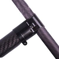 Konektor Tee Bentuk-T dari Paduan Aluminium CZ D25mm ke 16mm, Penjepit Klem Konektor Tiga Arah untuk Tabung Karbon Tripod, untuk RC Plant UAV