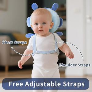 เบาะรองศีรษะรูปสัตว์การ์ตูน นุ่ม ระบายอากาศได้ดี ปรับได้ พร้อมสายรัด ป้องกันศีรษะเด็กเล็ก ใช้เป็นกระเป๋าเป้สะพายหลังสำหรับเดินและคลาน - Product Image 4