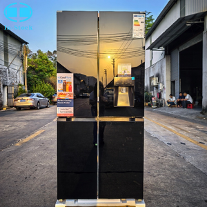 En stock, réfrigérateur à quatre portes en verre de style français 591L, réfrigérateur domestique à économie d'énergie avec fonction <span class=keywords><strong>distributeur</strong></span> d'eau - Product Image 1