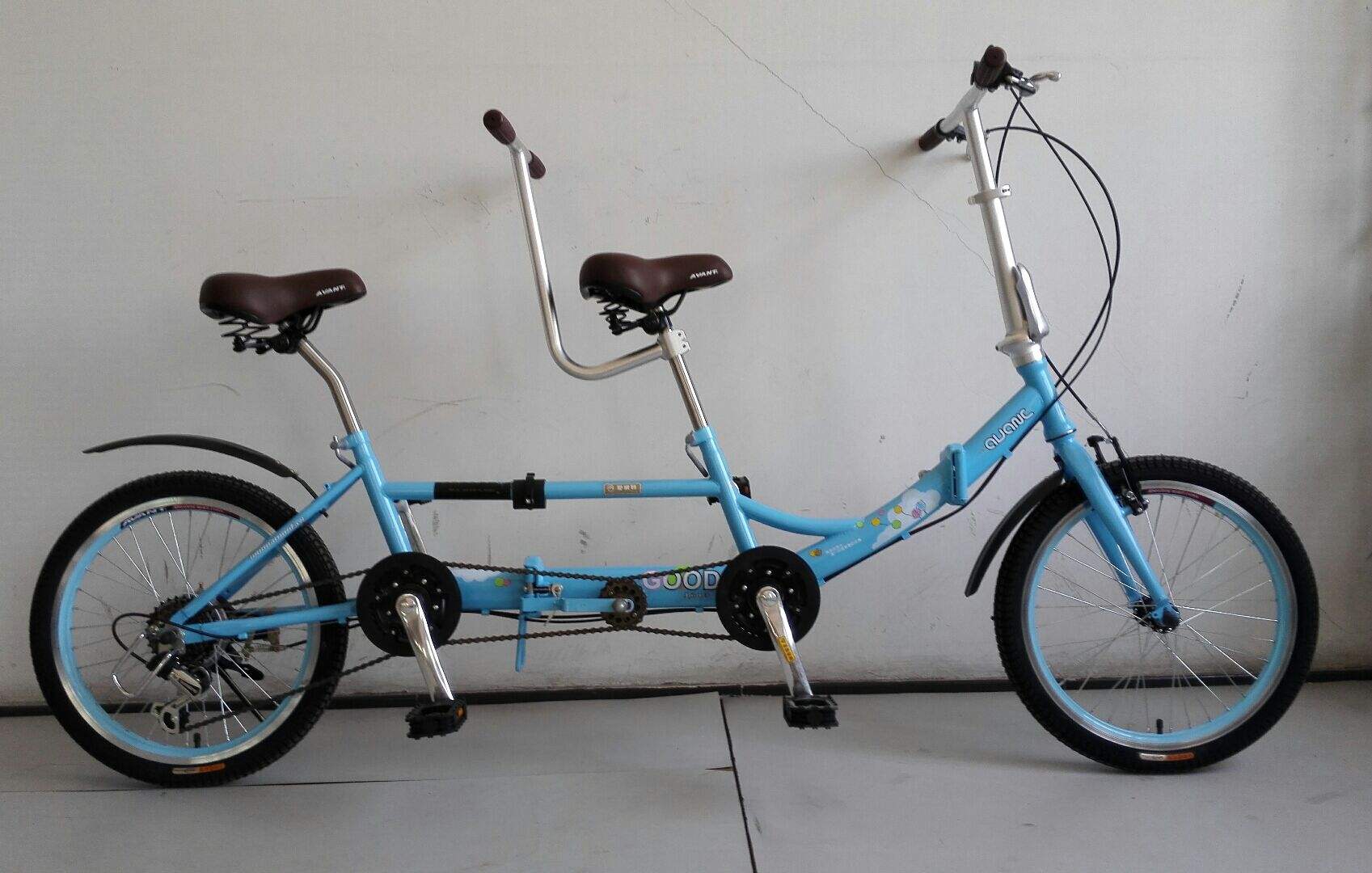 WEEROCK 20 Inch Foldable Tandem Bike For Adults With Seater