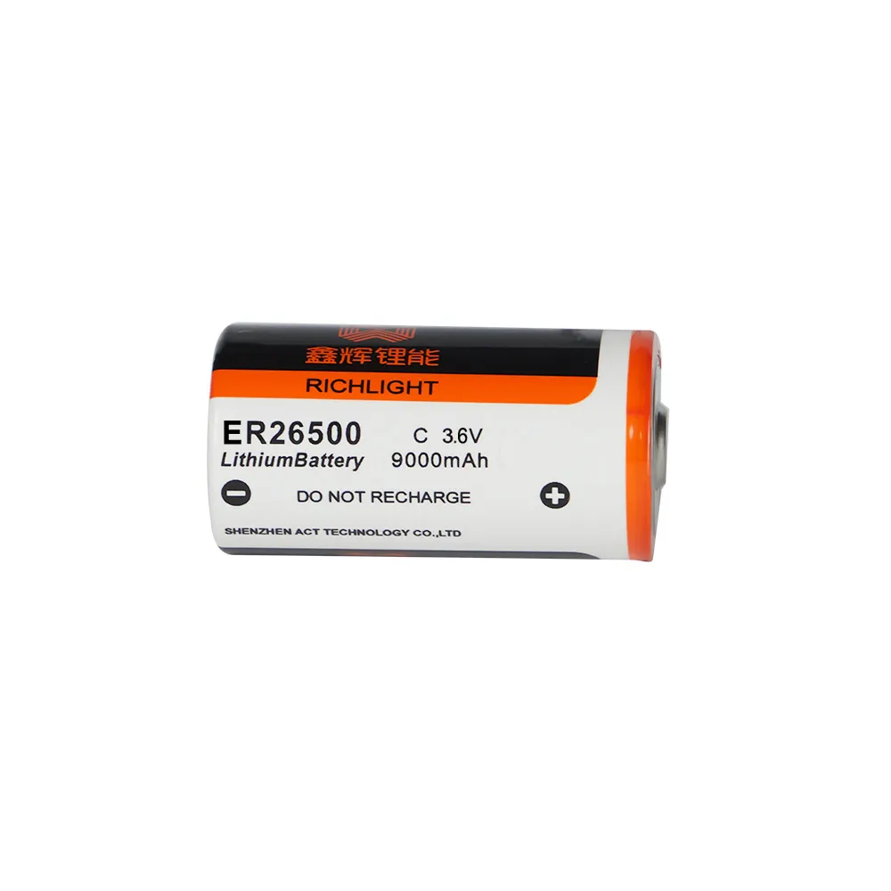 ER26500 저렴한 공장 가격 3.6V C 크기 리튬 배터리 3 6V 9000mAh ER26500 판매