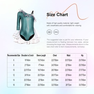 Maillot de Gimnasia Metálico con Escamas de Sirena para Niñas, Asimétrico de Una Manga, con Volantes de Malla, Peplum y Ribete Brillante, Personalizado para Competición - Product Image 6