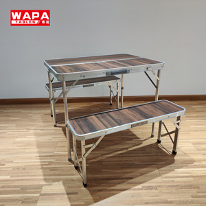 2 Sections (0.9m 3ft) <strong>Folding</strong> Outdoor <strong>Table</strong> <strong>with</strong> Chair - Product Image 2