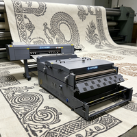 Mesin Printer Kaos DTF Otomatis Penuh ATUE Industrial Model Terbaru A2 1.2m Tinta Pigment 8 I3200A1 Cepat Hot Peel PET Film Garansi 1 Tahun