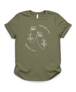 Maglietta Femminista 'Empowered Women Empower Women' T-Shirt Casual da Donna Girocollo Manica Corta 100% Cotone Jersey Stampato - Product Image 1