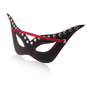 เซ็กซ์ทอยสำหรับผู้ใหญ่สำหรับผู้ชายและผู้หญิง-หน้ากากปิดตาหนังสีดำอุปกรณ์ประกอบฉากคอสเพลย์อุปกรณ์เสริมทาส - Product Image 5