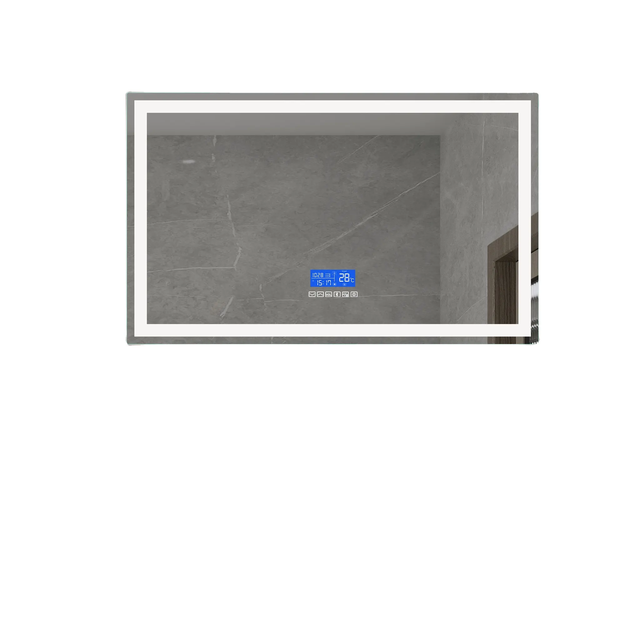 Modern Smart LED Magnifying Illuminated Bathroom Mirror with Demister IP44 Rated for Salons and Bathrooms