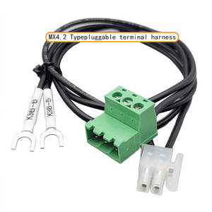 Connecteur de bornier à vis MX4.2 pour PCB, 5,08 mm, à broches angulaires, couleur verte, type enfichable, pour faisceau de câbles - Product Image 2