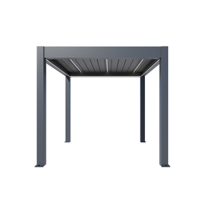 Kit <span class=keywords><strong>de</strong></span> système étanche <span class=keywords><strong>de</strong></span> support en aluminium incliné à deux poteaux sur pied pour gazebos pergola d'extérieur - Product Image 4