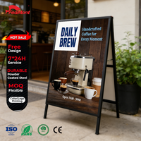 Support d'affiche de qualité commerciale FEAMONT avec système de graphisme facile à changer - Idéal pour les mises à jour fréquentes des campagnes marketing