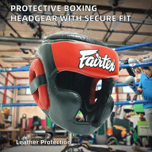 Leather Training Headgear for <b>Boxing</b> and Martial Arts-<b>Dummy</b> Type Protective Secure Fit & Long-Lasting Construction - Product Image 2