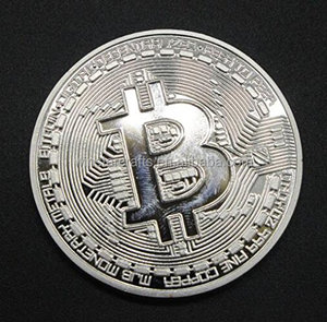 Kỷ niệm chương vàng làm đồng thau chuyên nghiệp bằng sắt hợp kim kẽm đóng dấu mạ bạc thách thức tùy chỉnh <span class=keywords><strong>Bitcoin</strong></span> Coin - Product Image 2