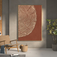 Peinture abstraite encadrée haut de gamme, style moderne, grande peinture murale en porcelaine cristalline pour la décoration du salon