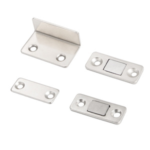 Loquet magnétique ultra fin pour porte coulissante de placard, tiroir ou armoire, fermeture invisible avec adhésif 3M, design en forme de L - Product Image 2