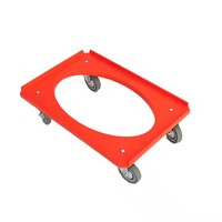 Chariot à conteneur en acier robuste à 4 roues Plate-forme de chariot à outils OEM personnalisable avec une capacité de chargement élevée