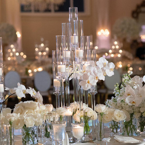 L-CH01-6 Wholesale <b>Glass</b> Candle Holder <b>Candlestick</b> Holders Candelabra Crystal <b>Candlestick</b> Holder for Wedding Decoration - Product Image 5