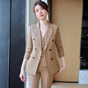 Women's Suit Set Polyester Three Quarter Sleeve Anti-Wrinkle Formal Autumn Wear - Product Image 2