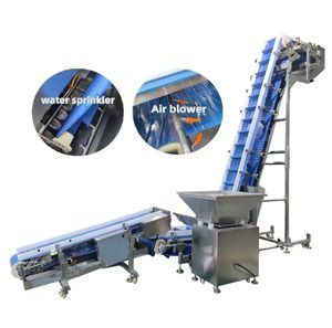 Nastro Trasportatore Inclinato Impermeabile per Alimenti con Listelli per Linee di Lavorazione Alimentare Trasportatore di Uscita Sacchi per Cereali - Product Image 4