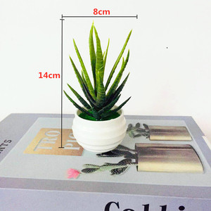 6 stuks groene bonsai kunstplanten kleine potplanten bloemen mini planten met <span class=keywords><strong>pot</strong></span> voor huis kantoor tafeldecoratie - Product Image 5