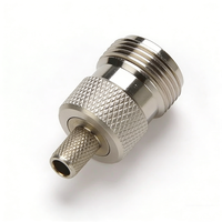 Connecteur coaxial RF droit à sertir de type N femelle en laiton pour câbles LMR240 4D-FB RG8X