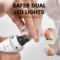 SiMAiSHEN-M10 Fournitures pour animaux de compagnie, Meilleures ventes Amazon, Lime à griffes silencieuse pour chiens et chats, 10000 tr/min, 5 vitesses, Charge rapide en 2,5h, Vente en gros