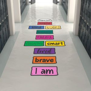 Autocollant de sol personnalisé à la <span class=keywords><strong>marelle</strong></span> pour salle de jeux pour enfants Décalcomanie murale de décoration de pépinière - Product Image 4