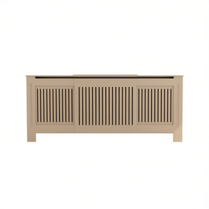 Copritermosifone in MDF 80,7 Pollici Marrone, Mobile Contemporaneo per Soggiorno con Vano Portaoggetti - Product Image 1