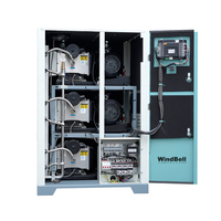 Kompresor Udara Scroll Tanpa Oli Stasioner 8 Bar Kontrol PLC PM VFD 11 KW 22 KW 7.5 KW