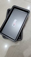 Plaque de cuisson pour brownies 34x20cm et 27x20cm en acier aluminiumé, compatible four, écologique, ustensile de cuisine