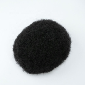 Perruque toupet permanente en cheveux humains vierges à 100%, noir naturel, lisse, 6 pouces, avec base en soie, 1 pièce, cheveux indiens - Product Image 5