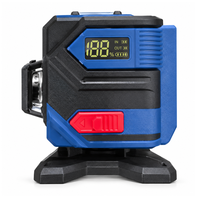 Niveau laser auto-nivelant vert à 12 lignes pour une utilisation en intérieur et en extérieur avec trépied de 1 m