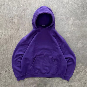 <span class=keywords><strong>Felpa</strong></span> con Cappuccio <span class=keywords><strong>Oversize</strong></span> Casual in Blu, Bianco e Rosso, Stile Streetwear alla Moda - Product Image 4