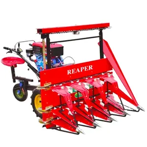 Multifunctionele Automatische Wandelen Tractor Reaper Mini Rijst Tarwe Harvester Nieuwe Kleine Maaidorser Prijs