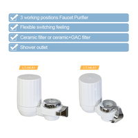 Mini robinet en céramique connecté filtre de robinet de purificateur d'eau de bain pour la cuisine et la salle de bain
