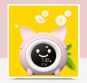 Mini Réveil Numérique Électronique Créatif Chat de Dessin Animé avec Veilleuse pour Enfants – Nouveau Design Horloge de Bureau et de Table - Product Image 4
