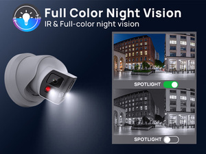 Telecamera <span class=keywords><strong>IP</strong></span> <span class=keywords><strong>POE</strong></span> Panoramica 4K Vikylin 8MP con Rilevamento Intelligente di Persone e Veicoli, Doppia Illuminazione e Audio Bidirezionale - Product Image 4