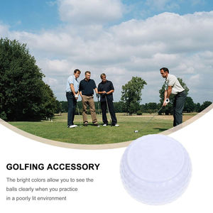 Balles de golf personnalisées de haute qualité à trois couches en Surlyn, logo personnalisé, forme plate, colorées, 2/3 pièces, durables, pour la practice de golf - Product Image 5