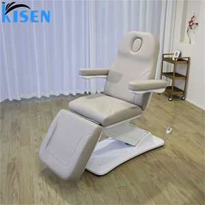 Lit de massage électrique professionnel réglable KISEN avec 3 moteurs, lit de beauté pour soins des cils, équipement de salon de beauté - Product Image 3