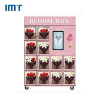 Máquina Expendedora de Flores Automática Comercial Inteligente 24/7, Refrigerada, de Acero Inoxidable, con Pantalla Táctil y Función SDK, Venta al Por Mayor