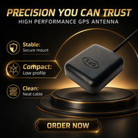 Antena GPS GNSS Magnetik Perekat Hitam Eksternal dengan Pilihan Konektor Model 3M-K2-Z