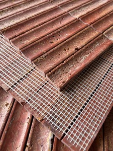 Piastrelle a Mosaico in <span class=keywords><strong>Travertino</strong></span> Rosso Naturale 3D Scanalate e Curvate per Rivestimento Pareti, Bagno, Doccia e Pavimento - Product Image 2