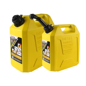 SEAFLO Auto Shut Off Diesel lata de gas de 5 galones para automóviles/cortadoras de césped/sopladores de nieve tambor de aceite portátil de plástico