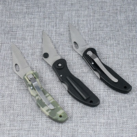 Couteau pliant à lame dentelée de 170 mm avec manche en ABS, directement de l'usine, pour la défense personnelle en extérieur, outil de poche compact, usage domestique, couteau cadeau