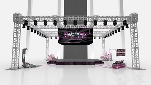 Muen nhà máy giá khung nhôm giàn cấu trúc và Đèn sân khấu triển lãm giàn tùy chỉnh - Product Image 3