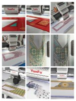Nouvelle machine à broder informatisée à tête unique avec 12/15 aiguilles, zone de broderie de 500x800mm pour la broderie Agbada
