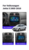 Autoradio GPS Android Krando 10'' pour VW Jetta 2005-2010, Navigation Automobile, Carplay Sans Fil, Unité Centrale de Voiture 64 Go 128 Go